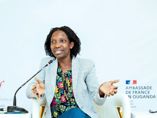 Agnes Igoye speaking at the Kampala Geopolitics Conference- 2022